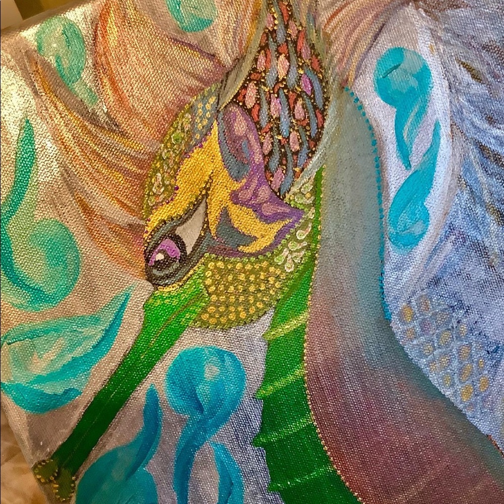 “SEA’S SO BEAUTIFUL” Original Art. 11X14. Acrylics